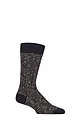 Men's 1 Pair Pantherella Cromford Merino Wool Textured Cable Leisure Socks - Navy Mix