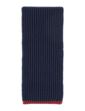 Ladies Great and British Knitwear 100% Cashmere Cardigan Knit Scarf. Made In Scotland - Indigo