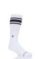 Mens and Ladies 1 Pair Stance Boyd Pipe Bomb St Cotton Socks - White