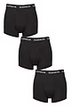 Mens 3 Pack Glenmuir 95% Modal Hipster Trunks - Black