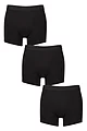 Mens 3 Pack Glenmuir Cotton and Modal Blend Trunks - Black
