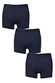 Mens 3 Pack Glenmuir Cotton and Modal Blend Trunks - Navy
