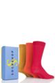 Mens 3 Pair SOCKSHOP Bamboo Bright Gift Boxed Socks - Another Brick in the wall
