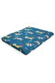 1 Pack Heat Holders 1.7 TOG Oversized Dog Pattern Blanket - Blue