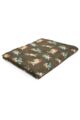 1 Pack Heat Holders 1.7 TOG Oversized Dog Pattern Blanket - Brown