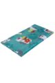 1 Pack Heat Holders 1.7 TOG Oversized Cat Pattern Blanket - Turquoise