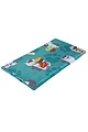 1 Pack Heat Holders 1.7 TOG Oversized Cat Pattern Blanket - Turquoise