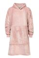 Mens and Ladies 1 Pack Heat Holders Mega Hoodie - Dusty Pink