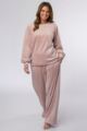 Women's 1 Pack Heat Holders Soul Warming Cosy Loungewear Set - Dusky Pink