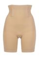 Ladies 1 Pack Ambra  It's a Cinch Hi Waisted Short Underwear - Rose Beige