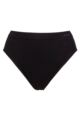 Ladies 1 Pack Ambra Curvesque Hi Cut Brief Underwear - Black