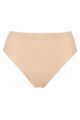 Ladies 1 Pack Ambra Curvesque Hi Cut Brief Underwear - Nude