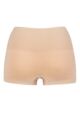 Ladies 2 Pack Ambra Seamless Smoothies Shorties Underwear - Rose Beige