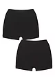 Women's 2 Pack Ambra Seamless Smoothies Shorties - Black