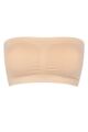 Ladies 1 Pack Ambra Bare Essentials Bandeau Bra Underwear - Rose Beige