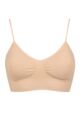 Ladies 1 Pack Ambra Bare Essentials Padded Wirefree Bra Underwear - Rose Beige