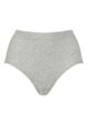 Women's 1 Pack Ambra Organic Cotton Full Brief - Mid Grey Marl