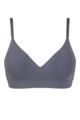 Women's 1 Pack Ambra Organic Cotton Wirefree Bra - Steel