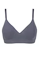 Women's 1 Pack Ambra Organic Cotton Wirefree Bra - Steel