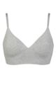 Women's 1 Pack Ambra Organic Cotton Wirefree Bra - Mid Grey Marl