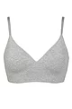 Women's 1 Pack Ambra Organic Cotton Wirefree Bra - Mid Grey Marl