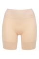 Ladies 1 Pack Ambra Curvesque Anti Chafing Short Underwear - Nude