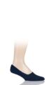 Mens 1 Pair Falke Invisible Step Shoe Liners - Dark Navy