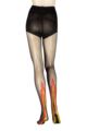 Ladies 1 Pair Trasparenze Ardor Sheer Flame Tights - Black