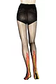 Women's 1 Pair Trasparenze Ardor Sheer Flame Tights - Black