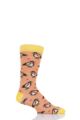Mens and Ladies 1 Pair Shared Earth Fair Trade Bamboo Goldfinches Socks - Multi