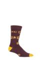 Mens and Women's 1 Pair Shared Earth Dancing Fair Trade Bamboo Socks - Brown