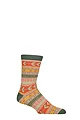 Mens and Women's 1 Pair Shared Earth Fair Trade Indian Inspired Bamboo Socks - Ethnic