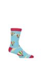 1 Pair Shared Earth Bamboo Hot Air Balloon Socks - Multi