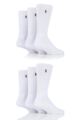 Mens 6 Pair Ralph Lauren Cotton Crew Sports Socks - White