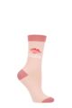 Ladies 1 Pair Lulu Guinness Charlotte Mei Cutie Socks - Pink