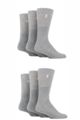 Mens 6 Pair Pringle Bamboo Cushioned Sports Socks Exclusive To SOCKSHOP - Grey