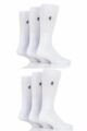 Mens 6 Pair Pringle Bamboo Cushioned Sports Socks Exclusive To SOCKSHOP - White