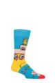 Mens and Ladies 1 Pair Happy Socks Beatles Yellow Submarine Socks - Multi