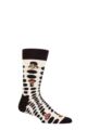 Mens and Ladies 1 Pair Happy Socks Beatles Dots Socks - Multi