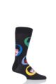 Mens and Ladies 1 Pair Happy Socks The Beatles Faces 2019 Cotton Socks - Assorted