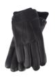 Mens 1 Pair Heat Holders Leather Gloves 1.2 TOG - Black