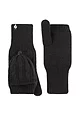 Women's 1 Pair SOCKSHOP Heat Holders Ash Cable Knit Converter Mittens - Black
