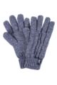 Ladies 1 Pair Heat Holders 3.2 Tog Heatweaver Yarn Gloves - Navy