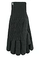 Women's 1 Pair SOCKSHOP Heat Holders Tampere Centre Cable Gloves - Emerald