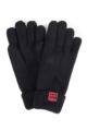 Mens 1 Pair SOCKSHOP Heat Holders Microluxe Gloves - Black