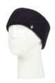 Ladies 1 Pack SOCKSHOP Heat Holders Padova Ribbed Headband - Navy