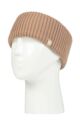 Ladies 1 Pack SOCKSHOP Heat Holders Padova Ribbed Headband - Beige