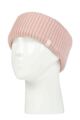 Ladies 1 Pack SOCKSHOP Heat Holders Padova Ribbed Headband - Dusky Pink
