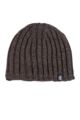 Mens 1 Pack Heat Holders 3.4 Tog Heatweaver Yarn Hat In Black - Brown