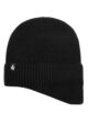 Mens 1 Pack SOCKSHOP Heat Holders Expedition Drop Neck Hat - Black